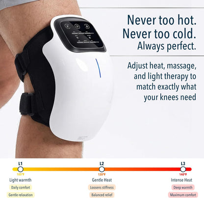 AuraFlow™ Smart Knee Recovery Massager Pro