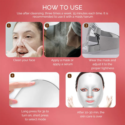 LumiGlow™ 7-Color LED Therapy Mask