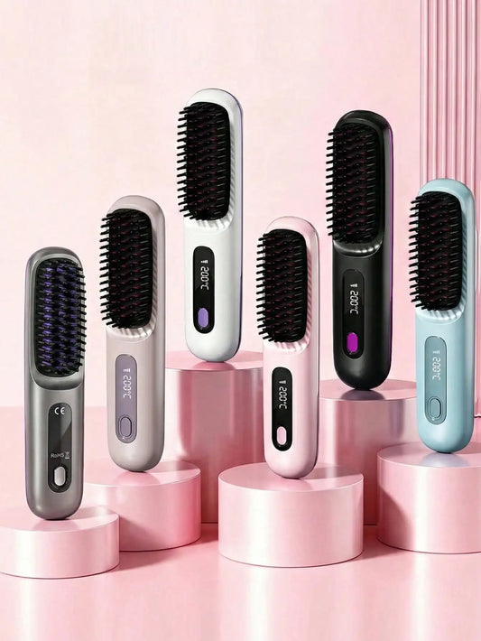 SilkFlow™ Cordless Ionic Hair Straightening Brush