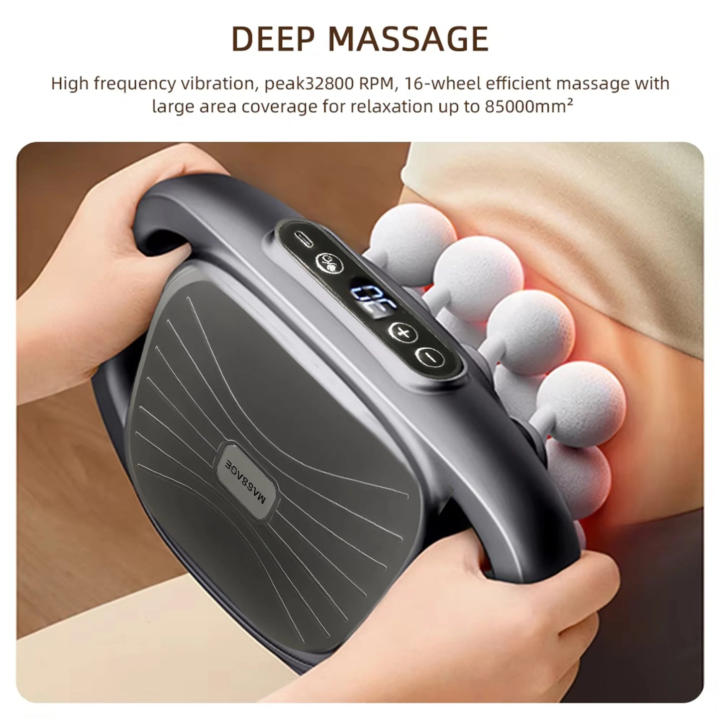 Pro Fascia Massage Gun (16-Head)