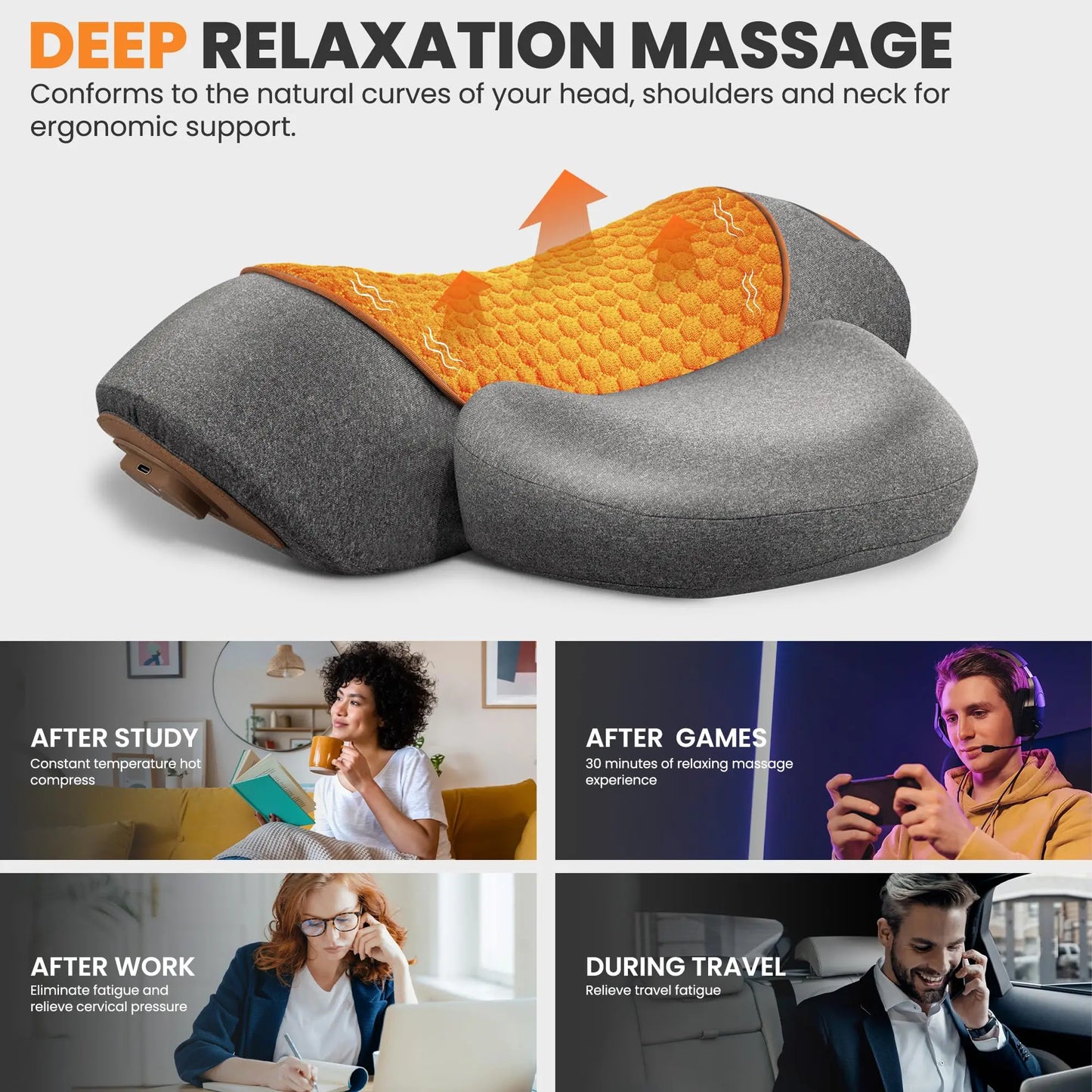 NeckEase™ Smart Cervical Therapy Pillow
Relax Your Neck. Restore Your Comfort. Recharge Your Day.
