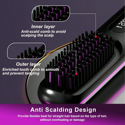 SilkFlow™ Cordless Ionic Hair Straightening Brush