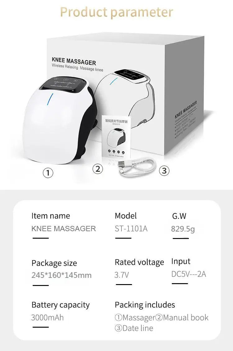 AuraFlow™ Smart Knee Recovery Massager Pro