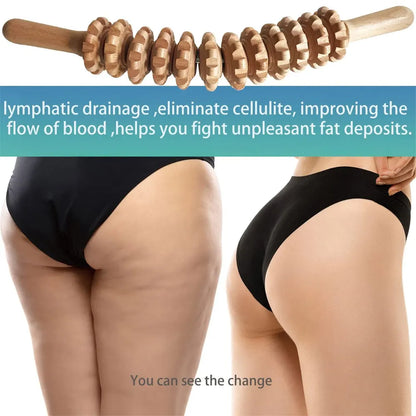 Wooden Body Massage Roller