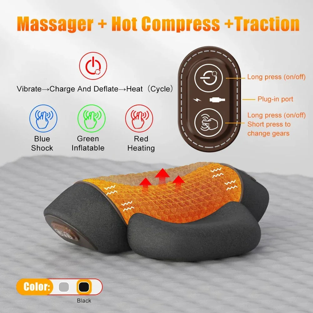 NeckEase™ Smart Cervical Therapy Pillow
Relax Your Neck. Restore Your Comfort. Recharge Your Day.
