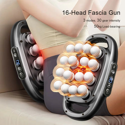 Pro Fascia Massage Gun (16-Head)