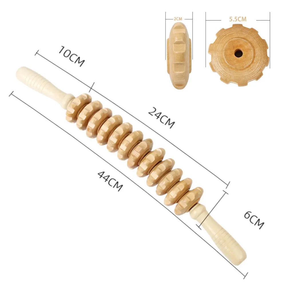 Wooden Body Massage Roller